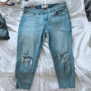 GARAGE ankle straight jeans